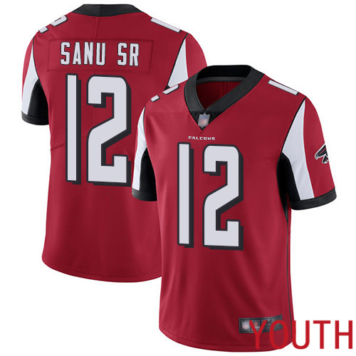 Atlanta Falcons Limited Red Youth Mohamed Sanu Home Jersey NFL Football #12 Vapor Untouchable